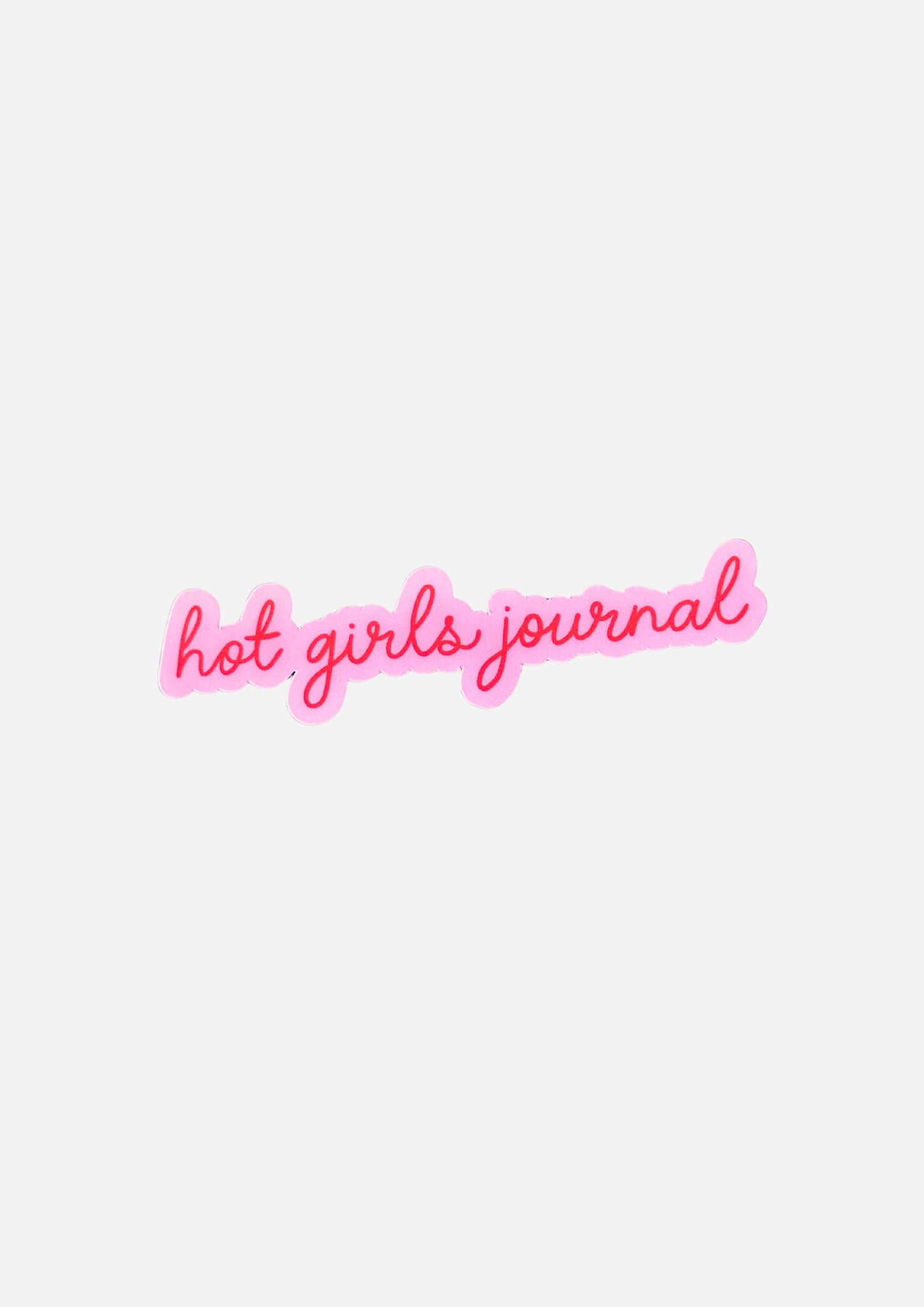 Hot Girls Journal Vinyl Sticker