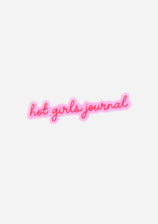 Hot Girls Journal Vinyl Sticker