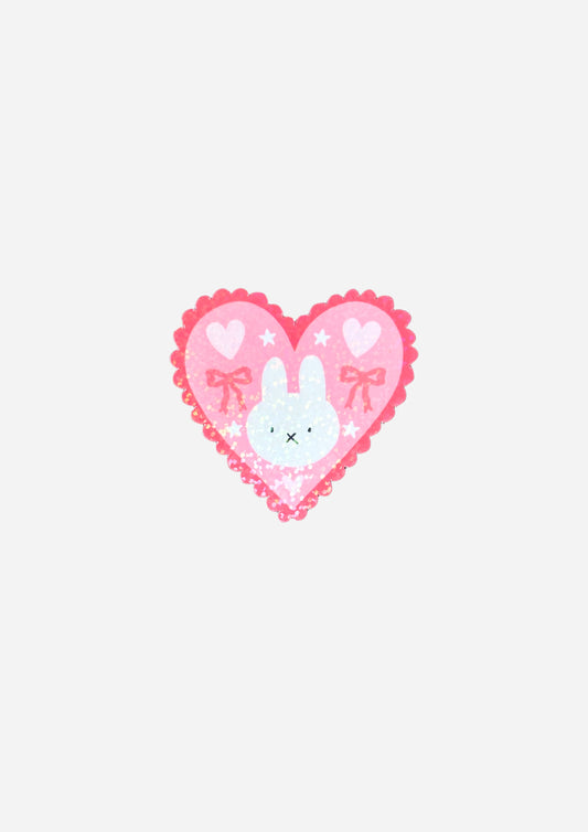 Bunny Heart Vinyl Sticker