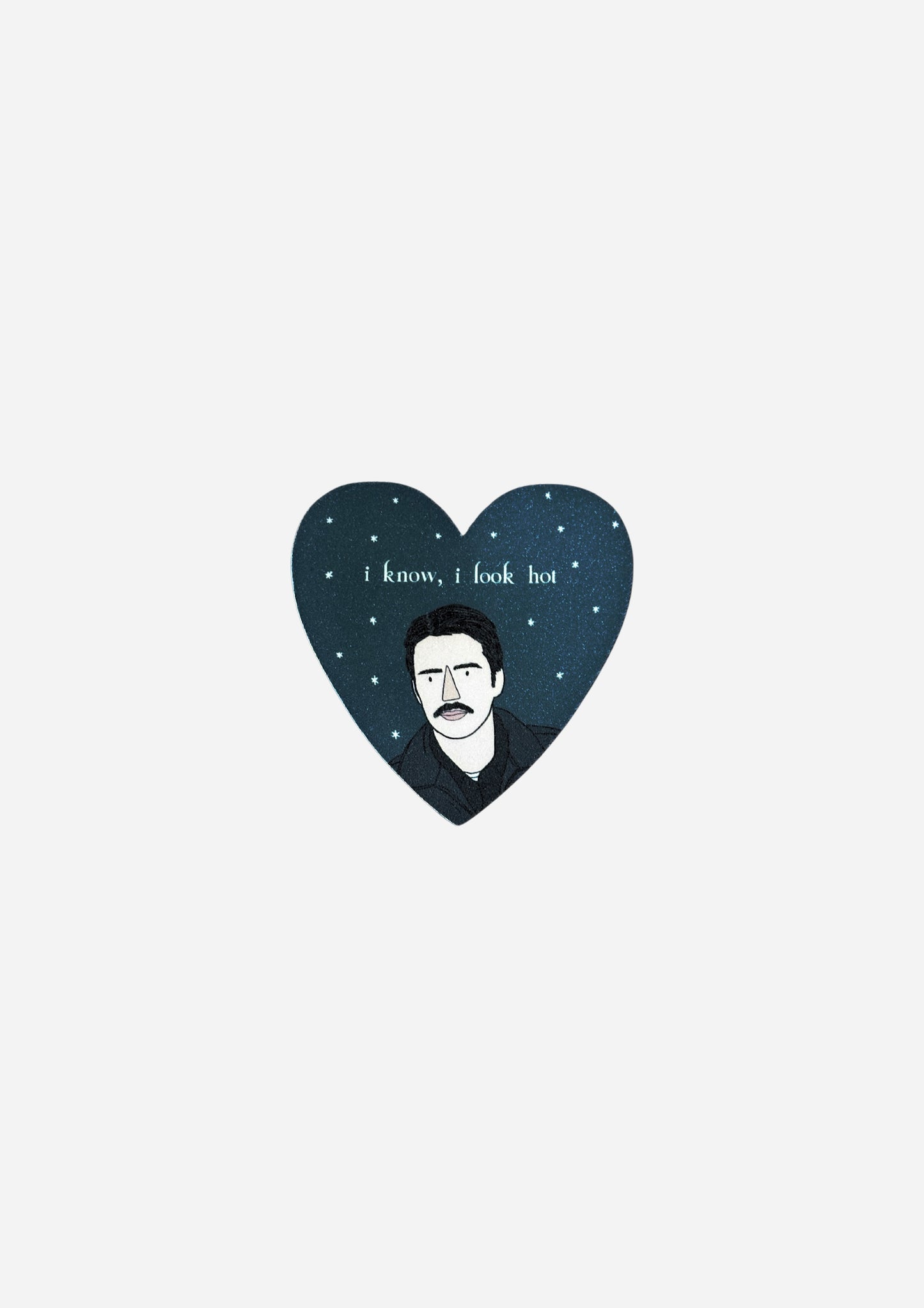 I Know, I Look Hot, Charlie Swan Glitter Vinyl Sticker