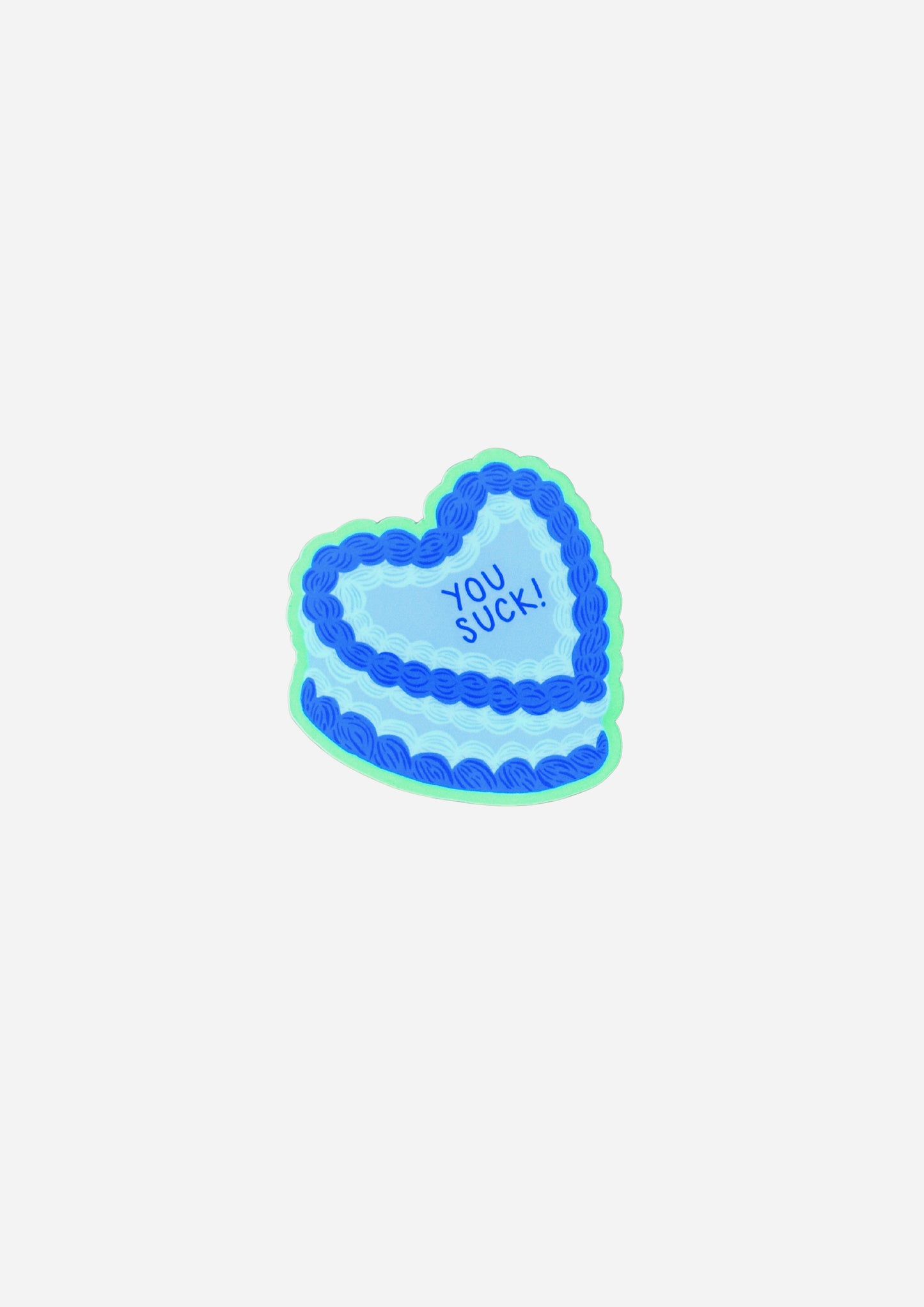 You Suck Cake Vinyl Sticker