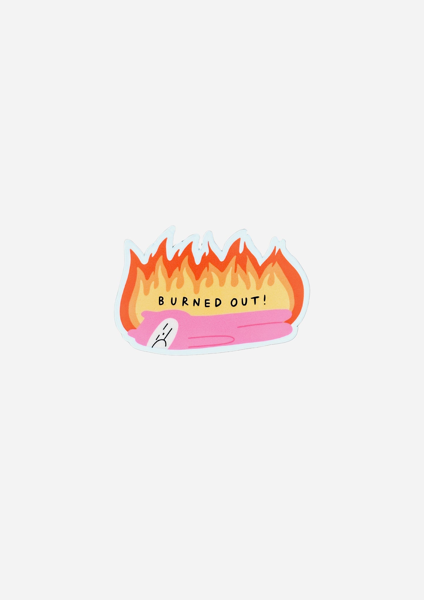 Burned Out Vinyl Sticker