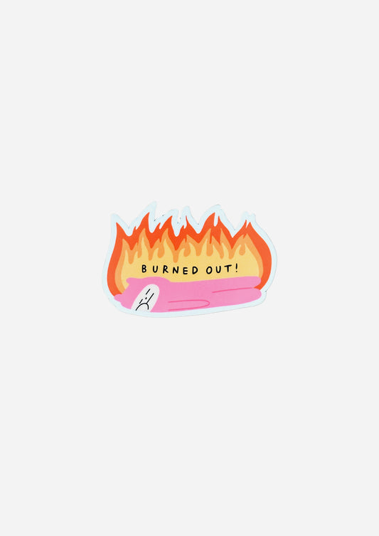 Burned Out Vinyl Sticker