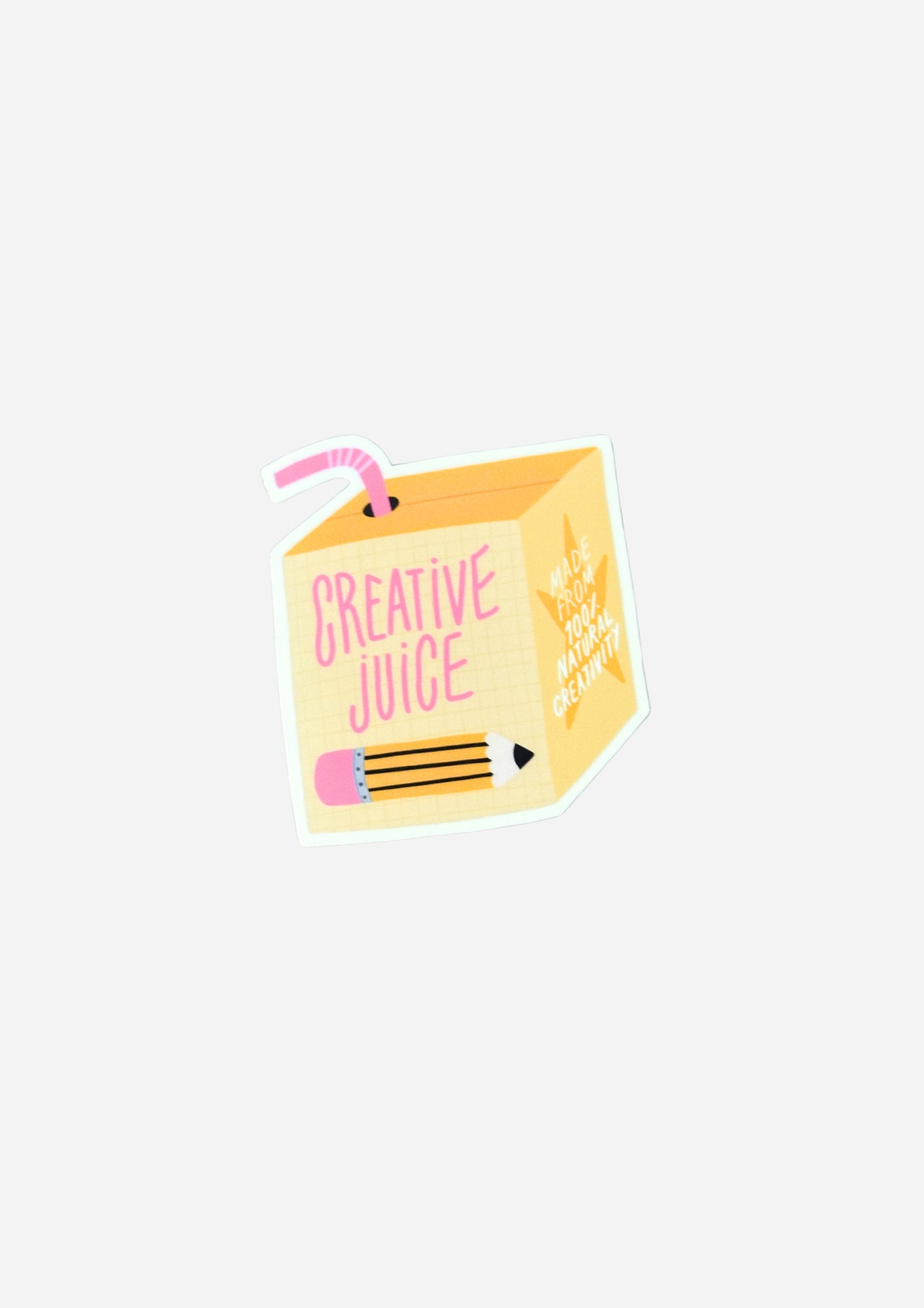 Creative Juice Box Matte Vinyl Sticker