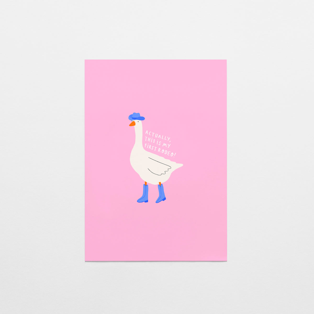 Actually This is My First Rodeo Postcard