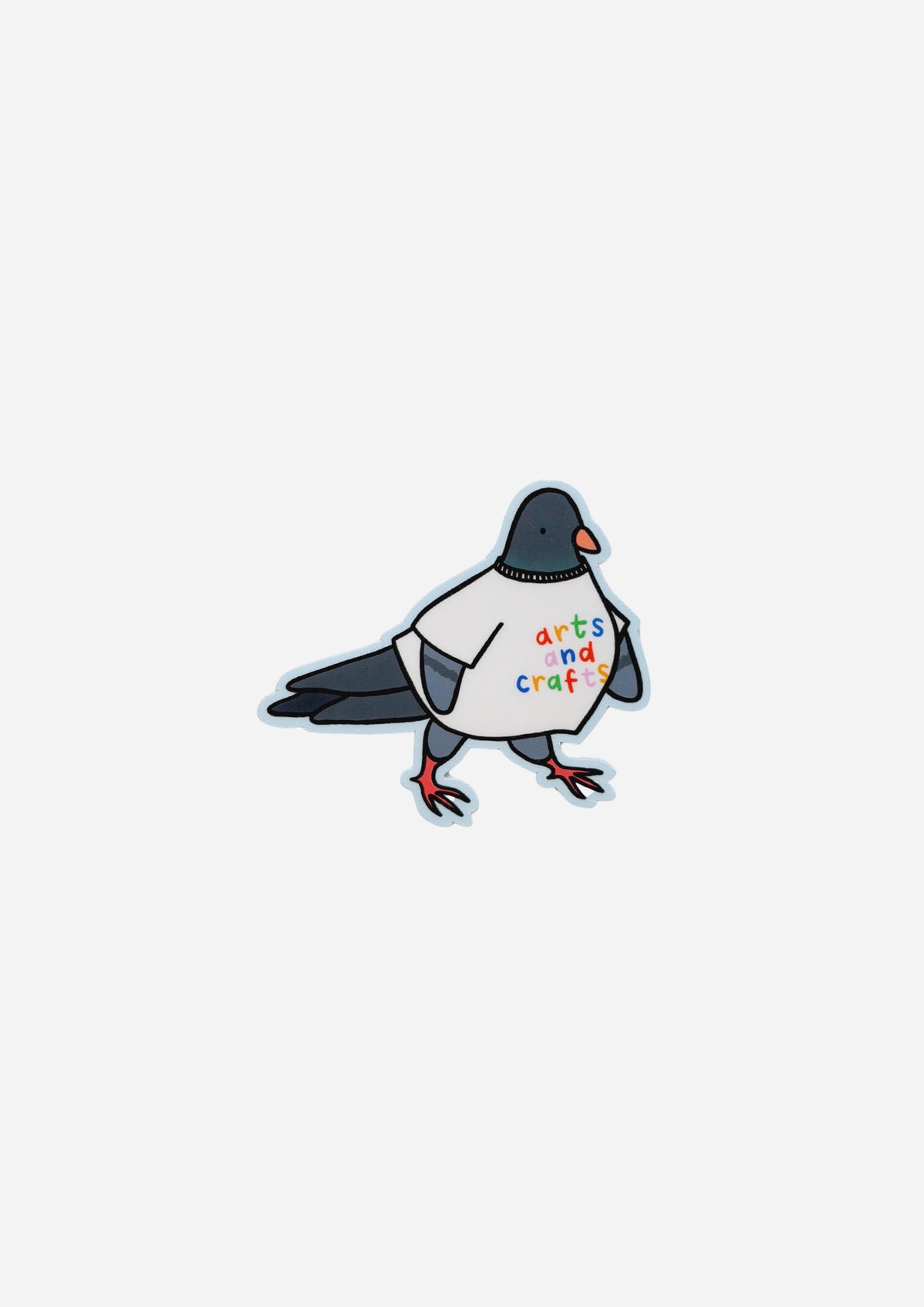 Arts & Crafts Pigeon Vinyl Sticker