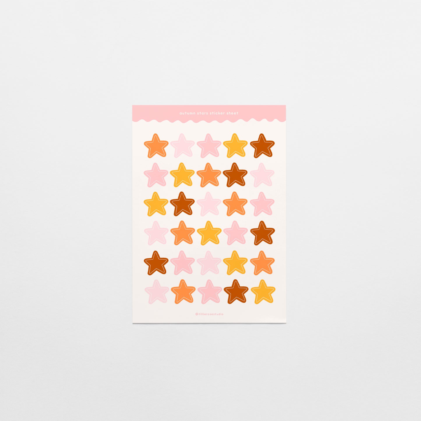 Autumn Stars Sticker Sheet