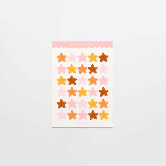 Autumn Stars Sticker Sheet