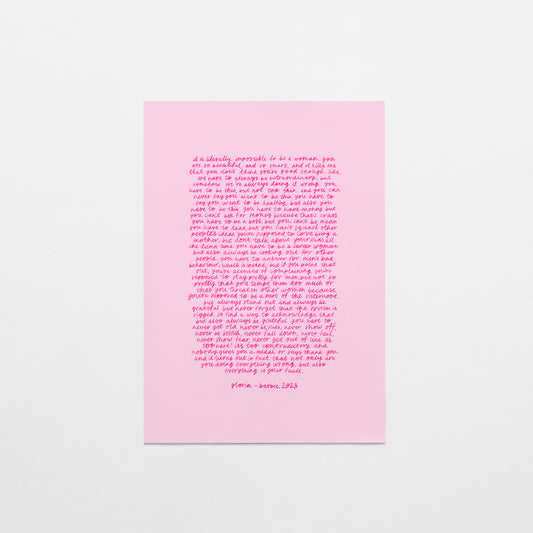 Barbie Speech Postcard