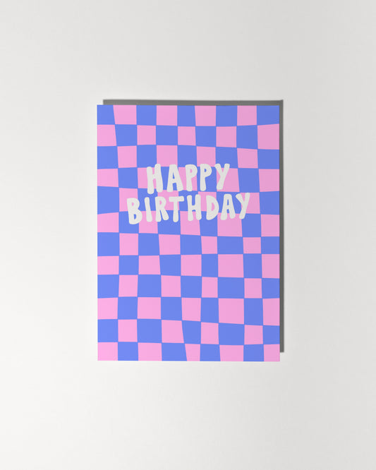 Happy Birthday Checkerboard