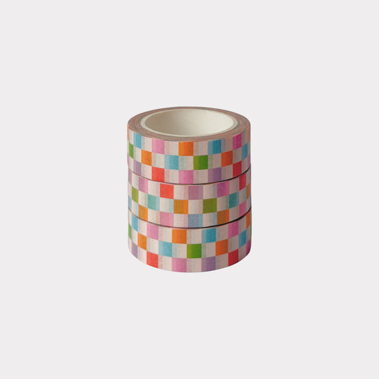 Bright Checkerboard Washi Tape