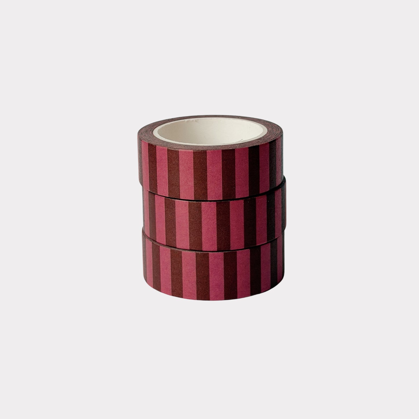 Burgundy Stripe Washi Tape