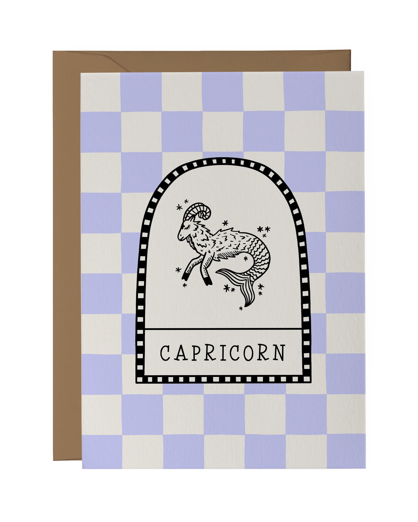 Capricorn Zodiac Star Sign Birthday Card