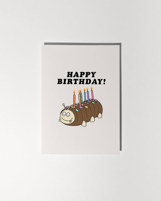Caterpillar Cake Happy Birthday