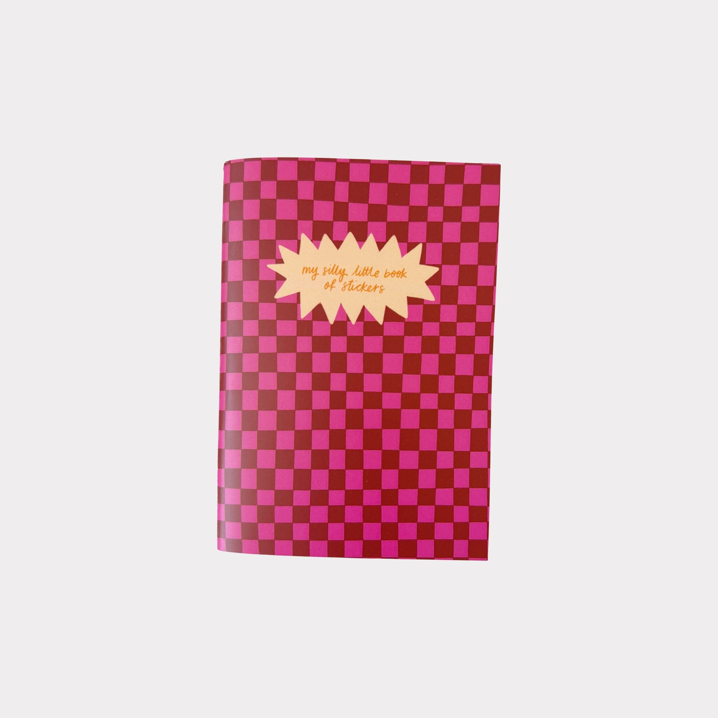 My Silly Little Book of Stickers Checkerboard A6 Sticker Keeper