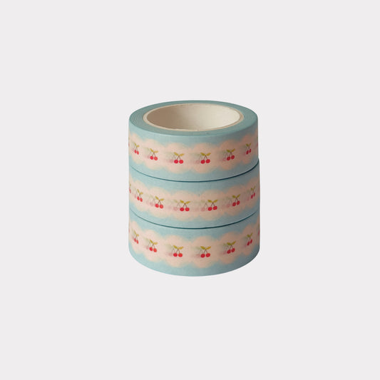 Scalloped Cherries Washi Tape