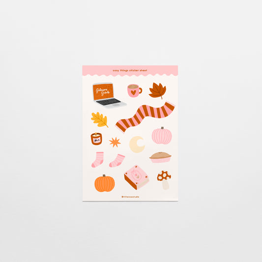 Cosy Things Sticker Sheet