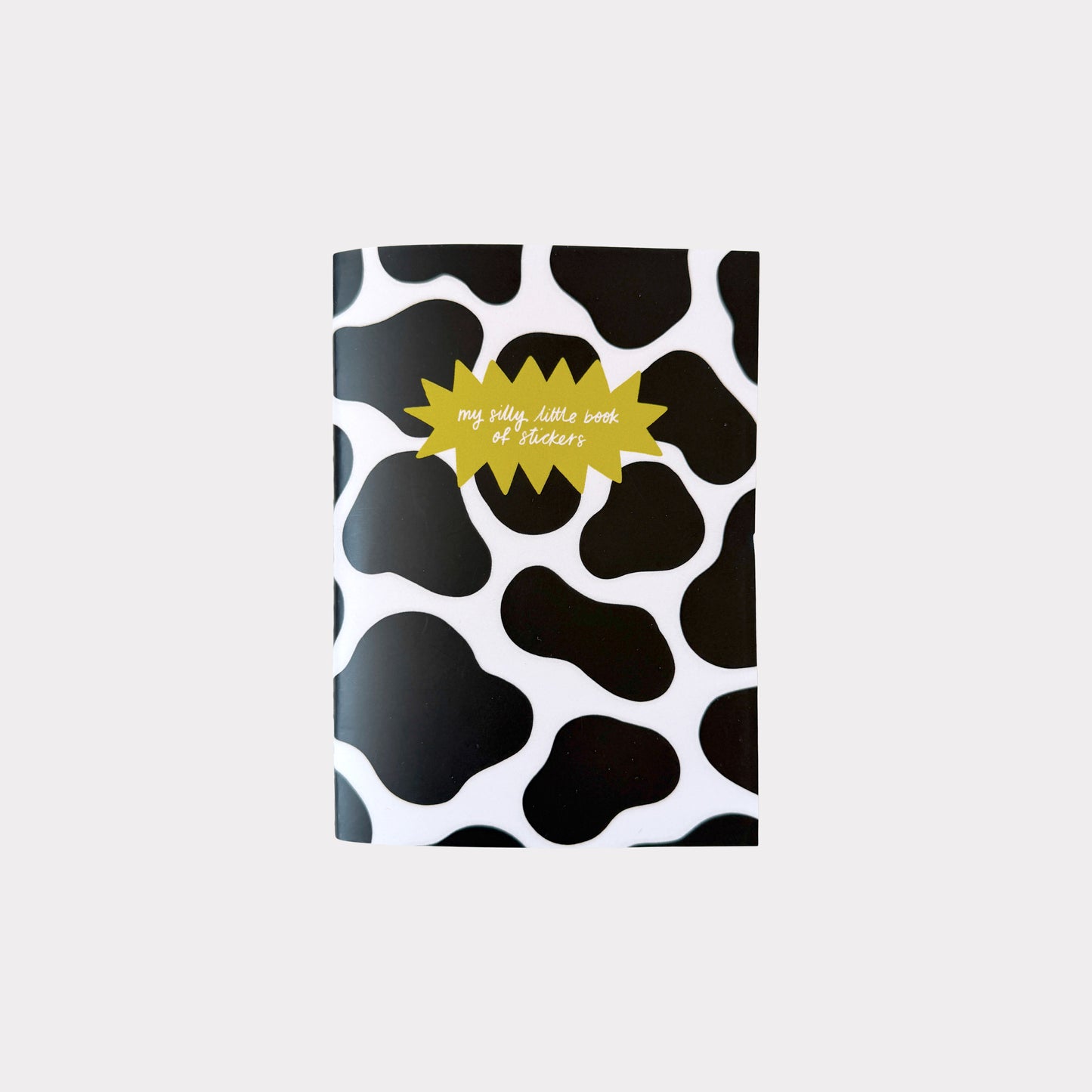 My Silly Little Book of Stickers Cow Print A6 Sticker Keeper