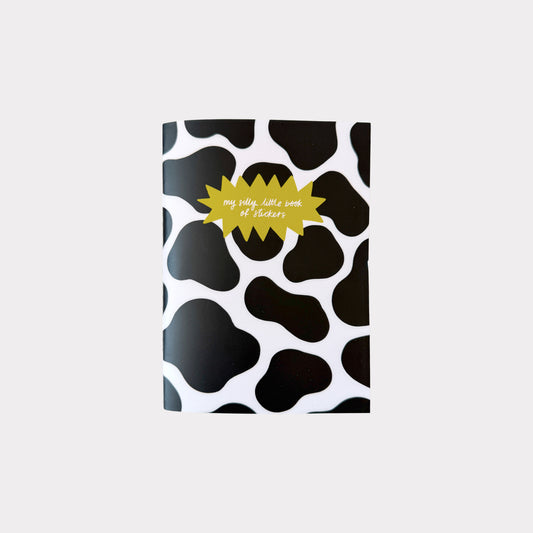 My Silly Little Book of Stickers Cow Print A6 Sticker Keeper