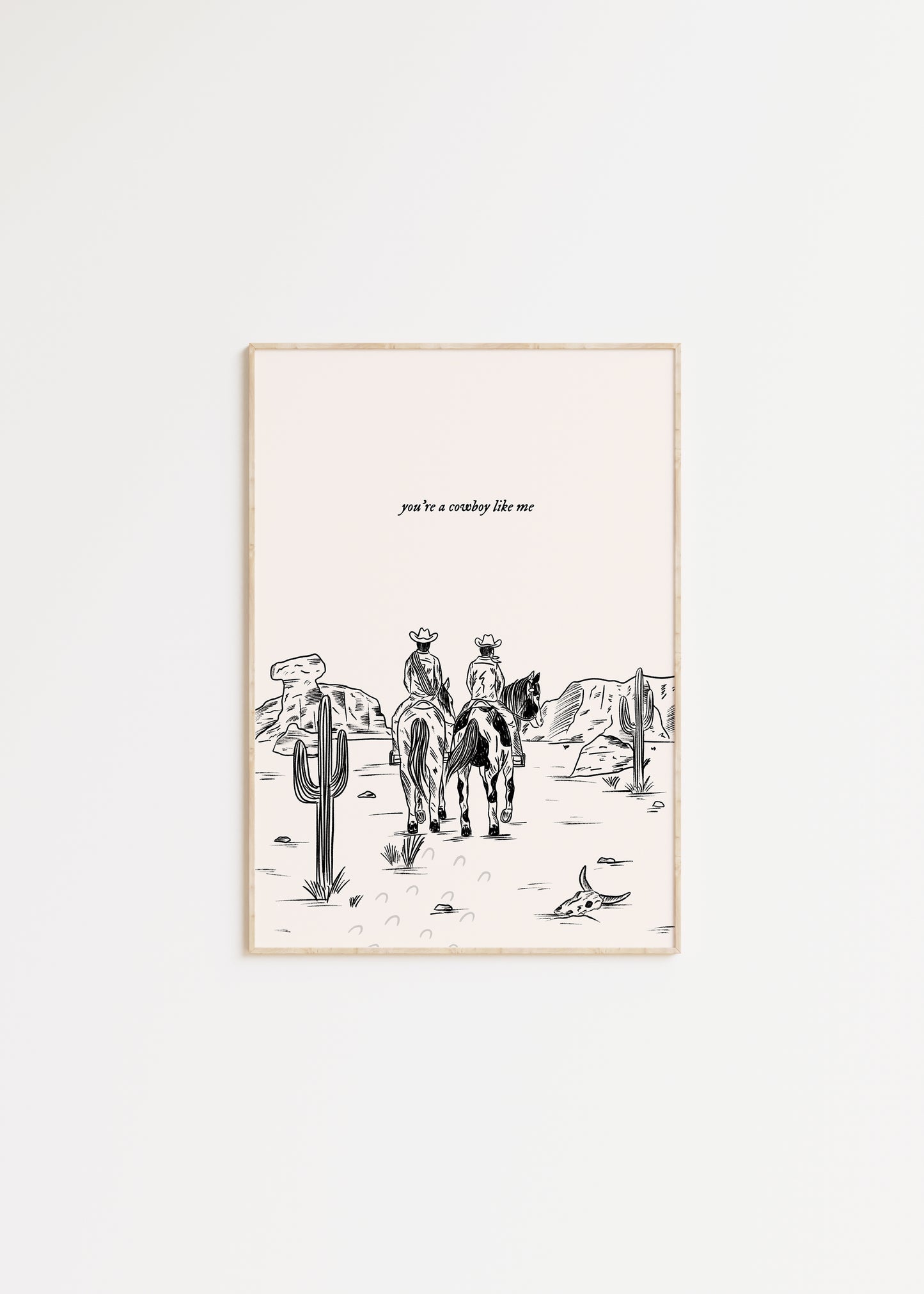 You're a Cowboy Like Me Taylor Swift Print