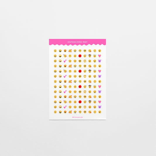Emoticons Sticker Sheet