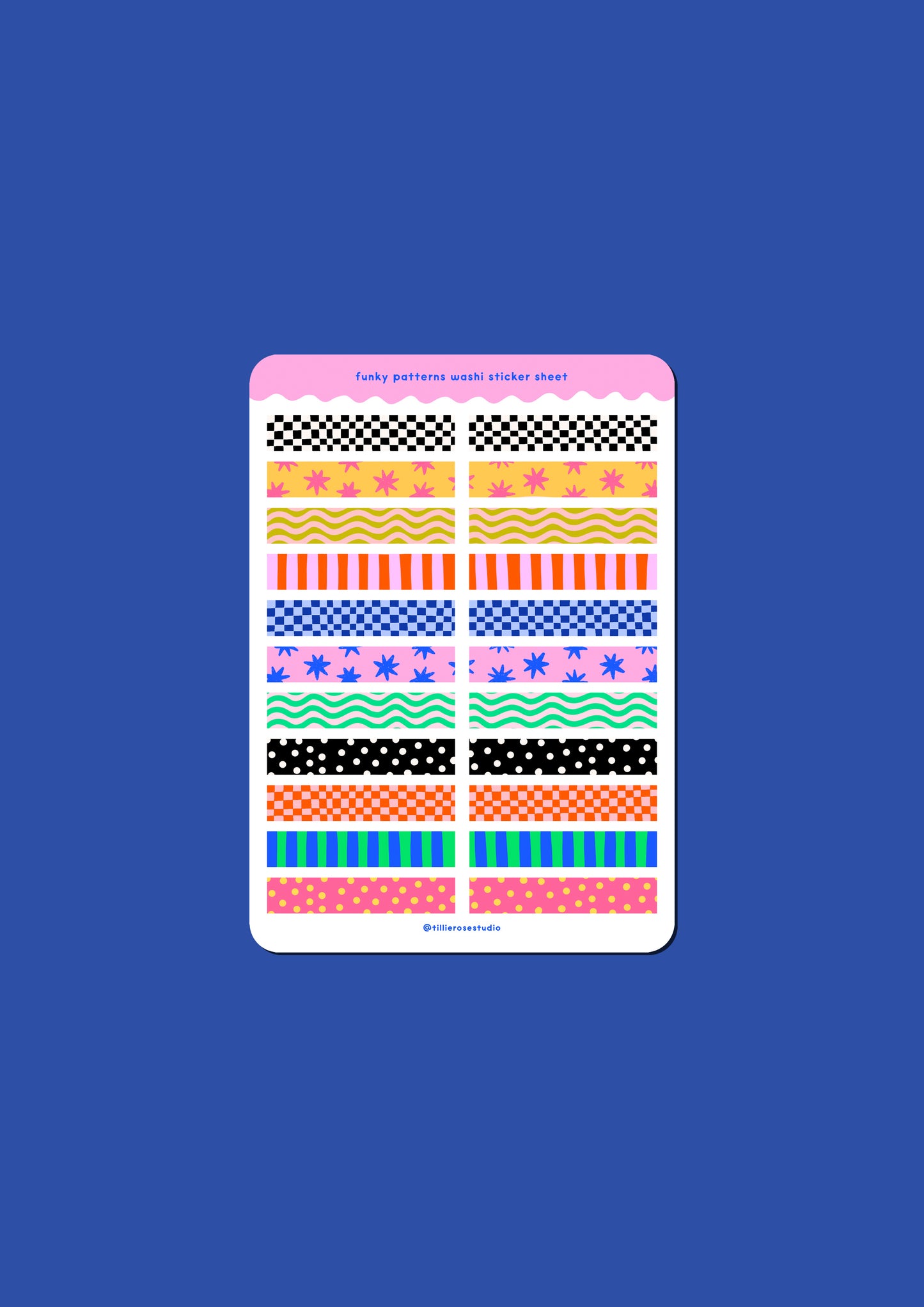 Funky Washi Sticker Sheet