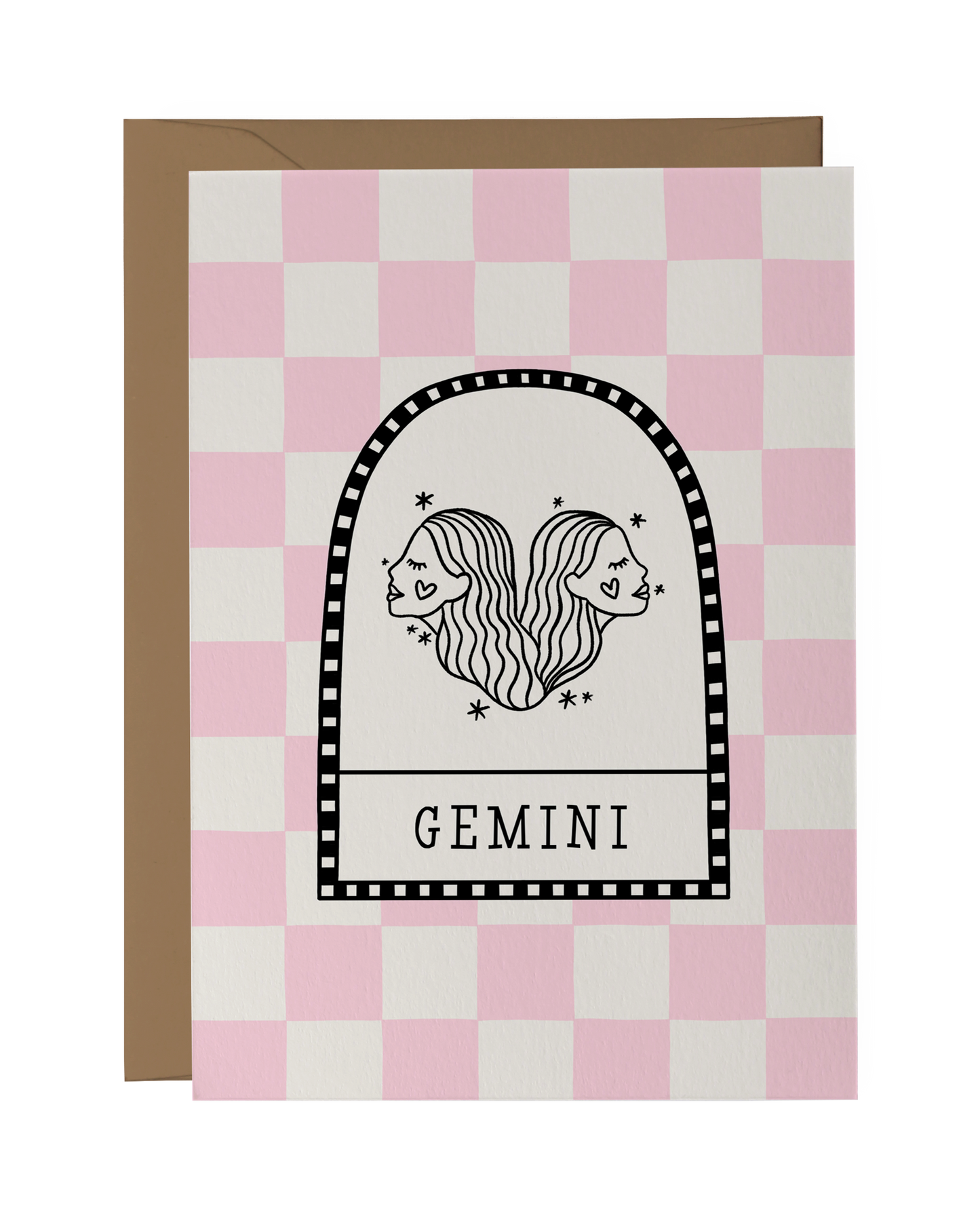 Gemini Zodiac Star Sign Birthday Card