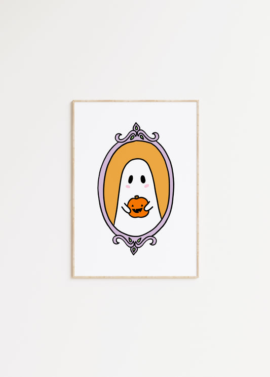 Ghostie Pumpkin Print