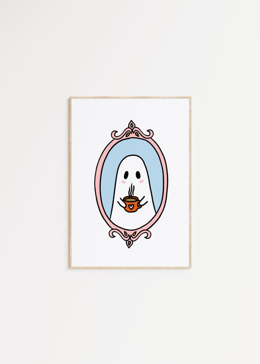 Ghostie Coffee Print