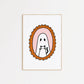 Ghostie Cat Print