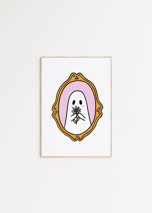 Ghostie Daisy Print