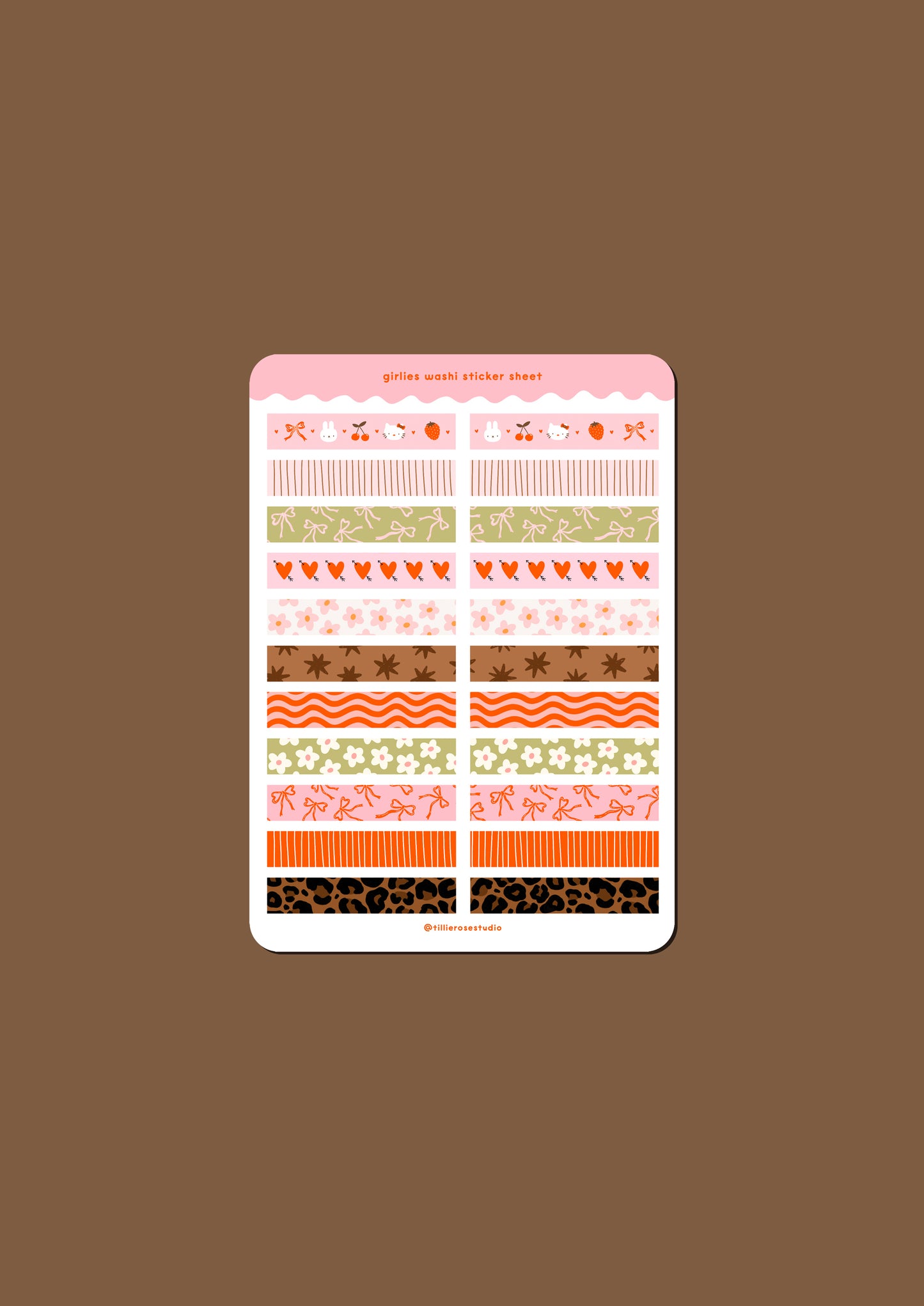 Girlies Washi Sticker Sheet