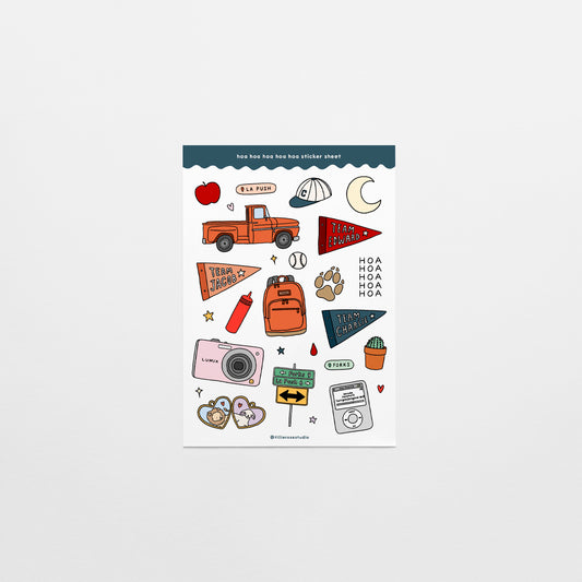 Hoa Hoa Hoa Hoa Hoa Sticker Sheet