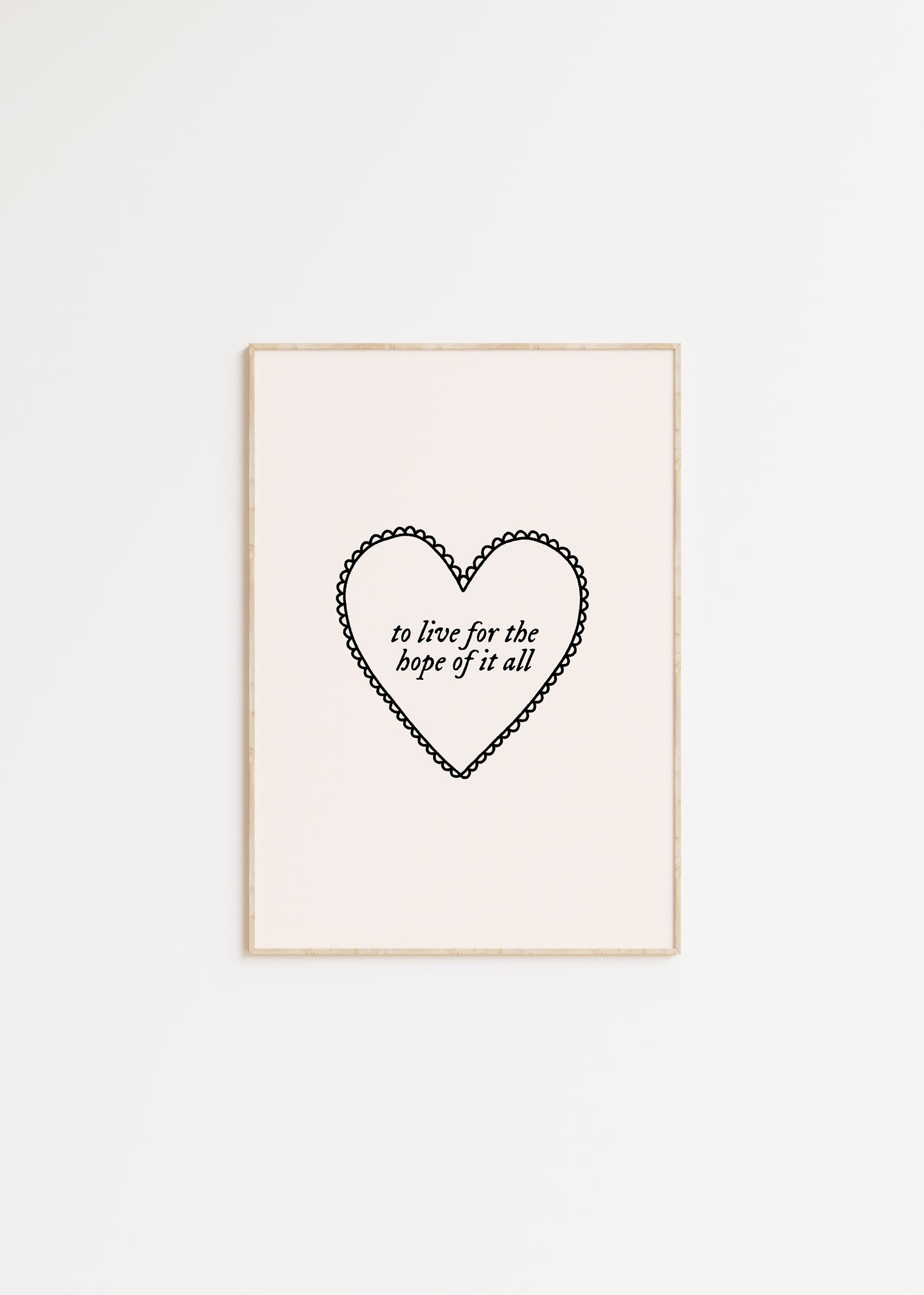 To Live For The Hope Of It All Taylor Swift Print