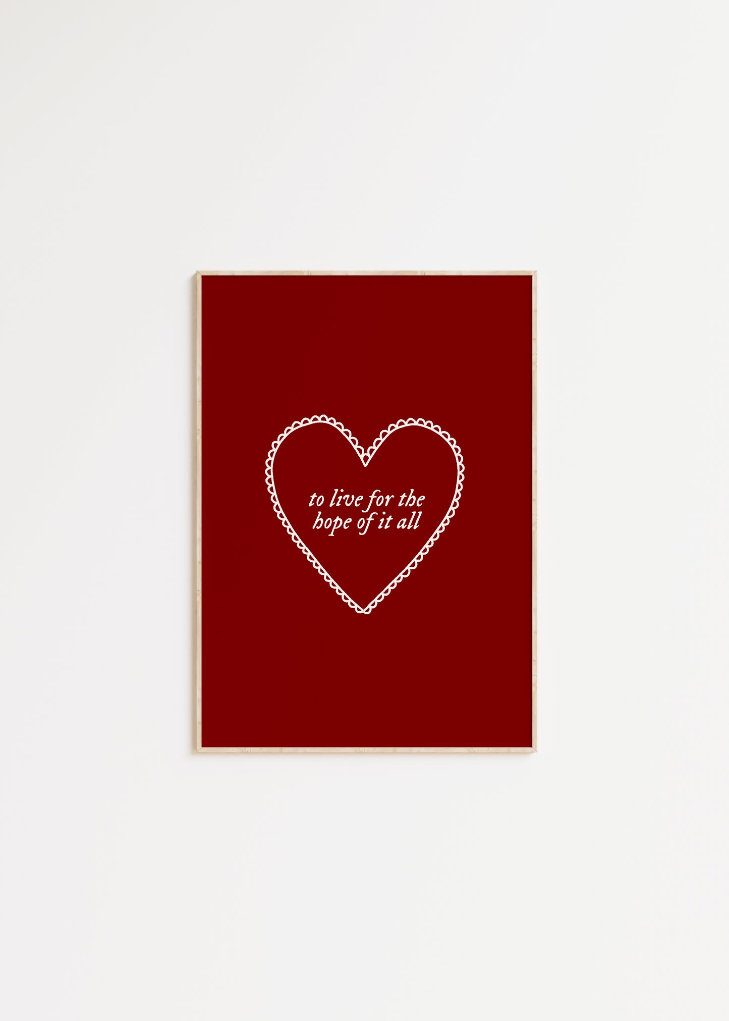 To Live For The Hope Of It All Taylor Swift Print