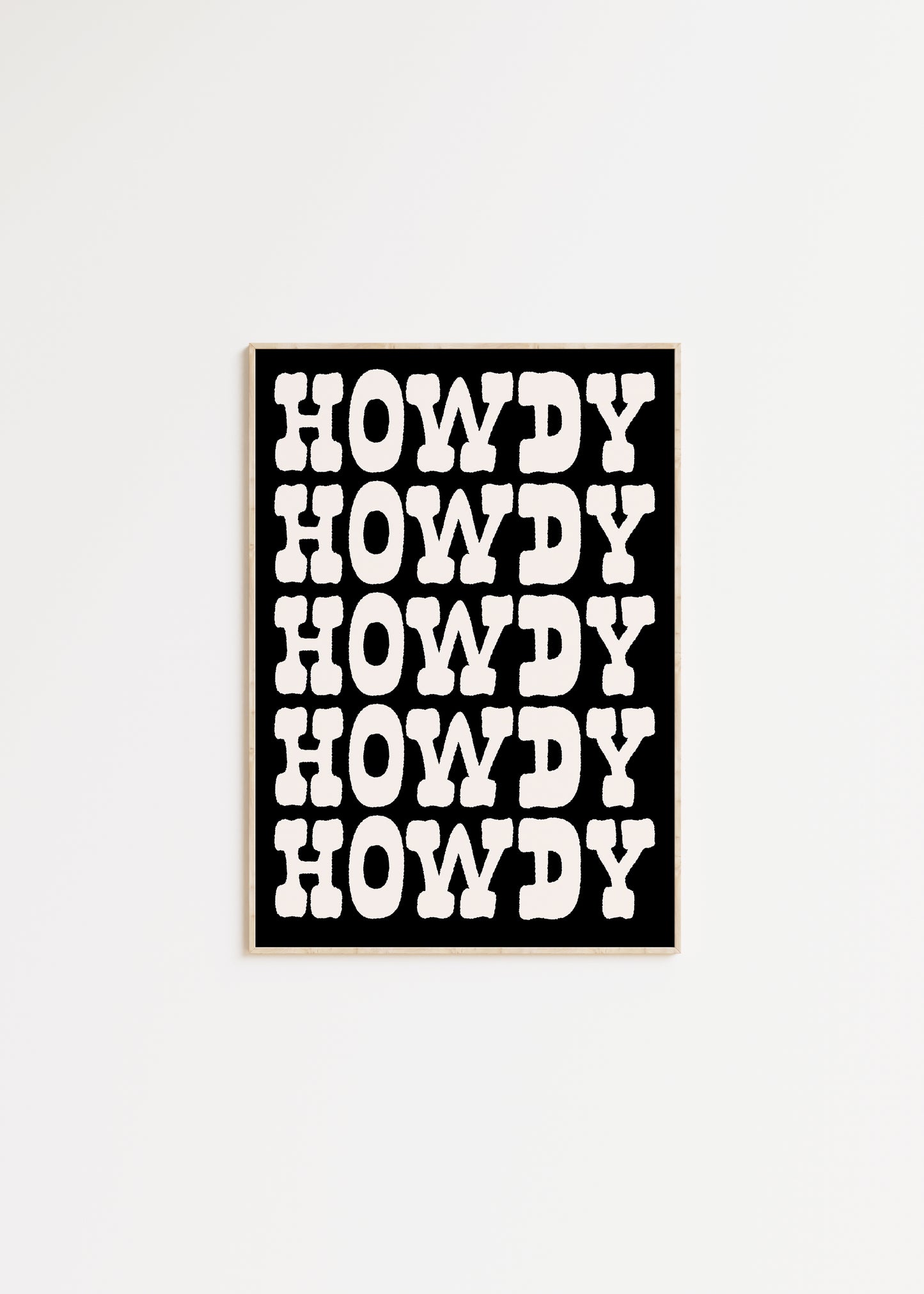 Howdy Print