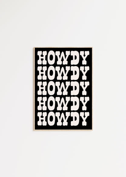 Howdy Print