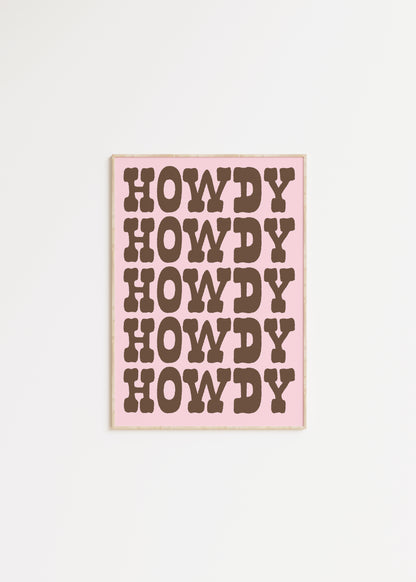 Howdy Print