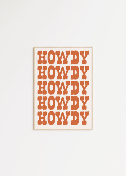 Howdy Print