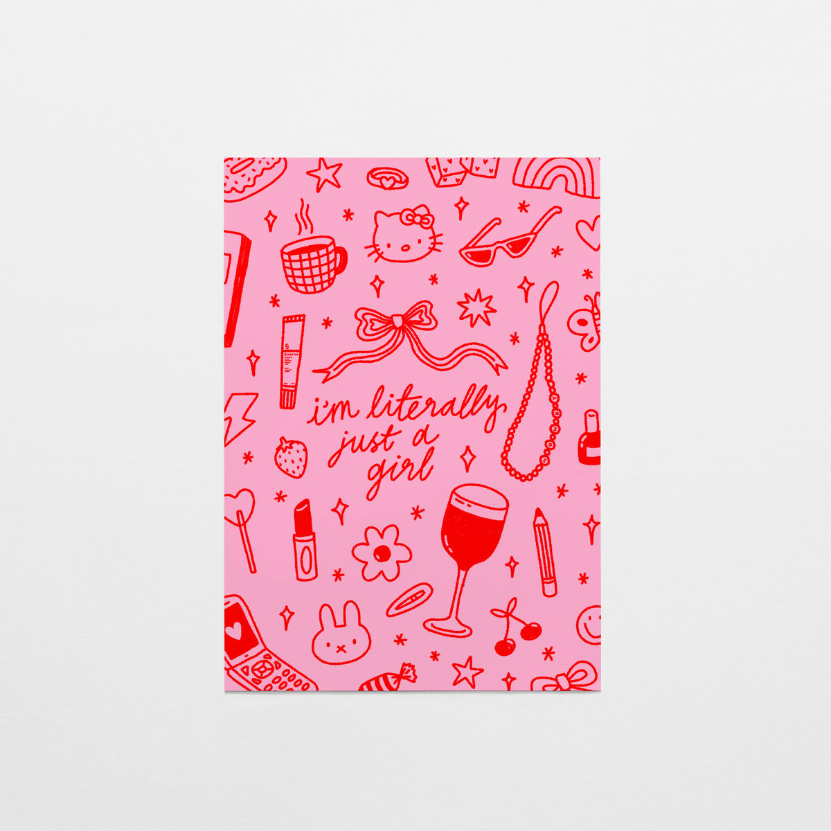 I'm Literally Just a Girl Postcard