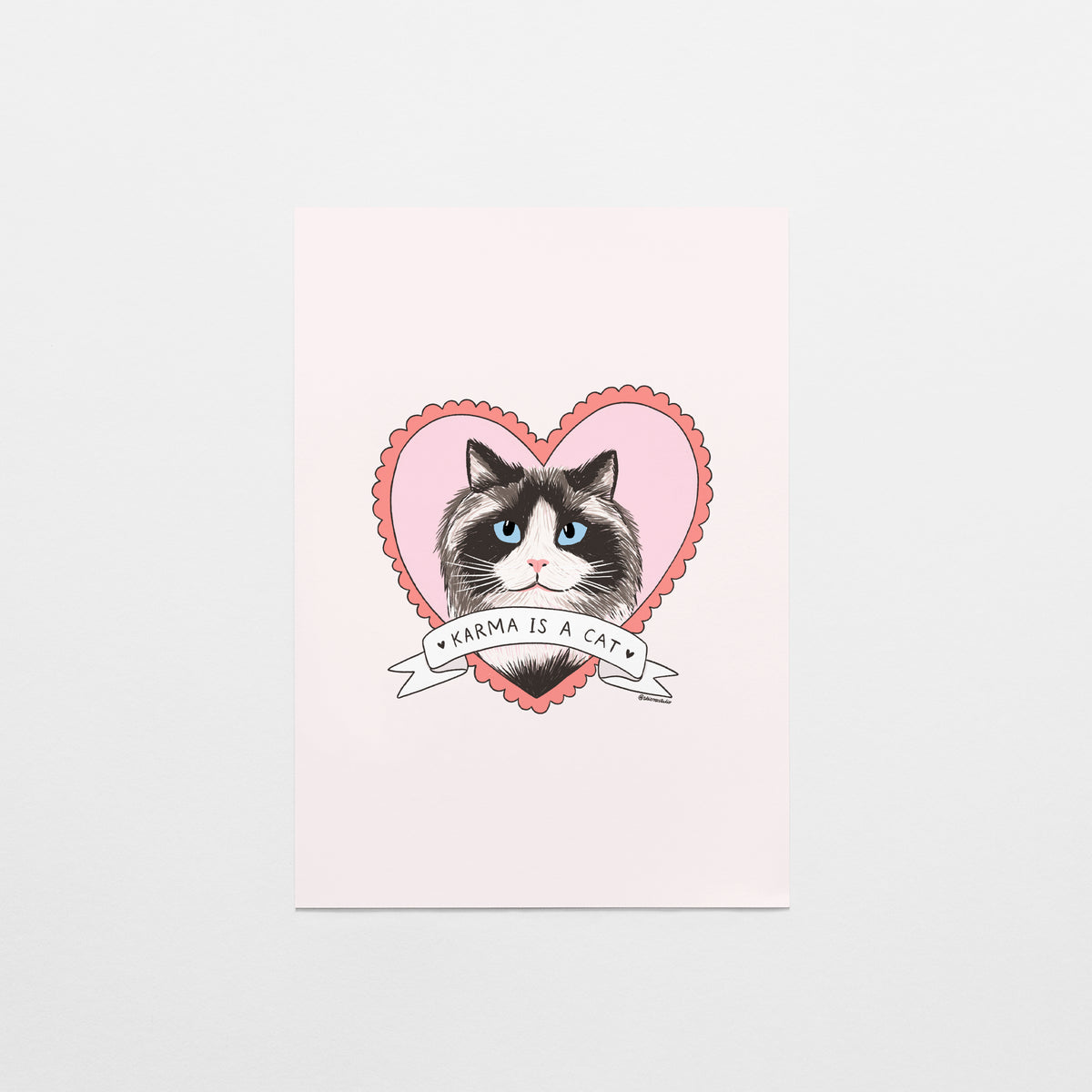 Karma is a Cat Postcard