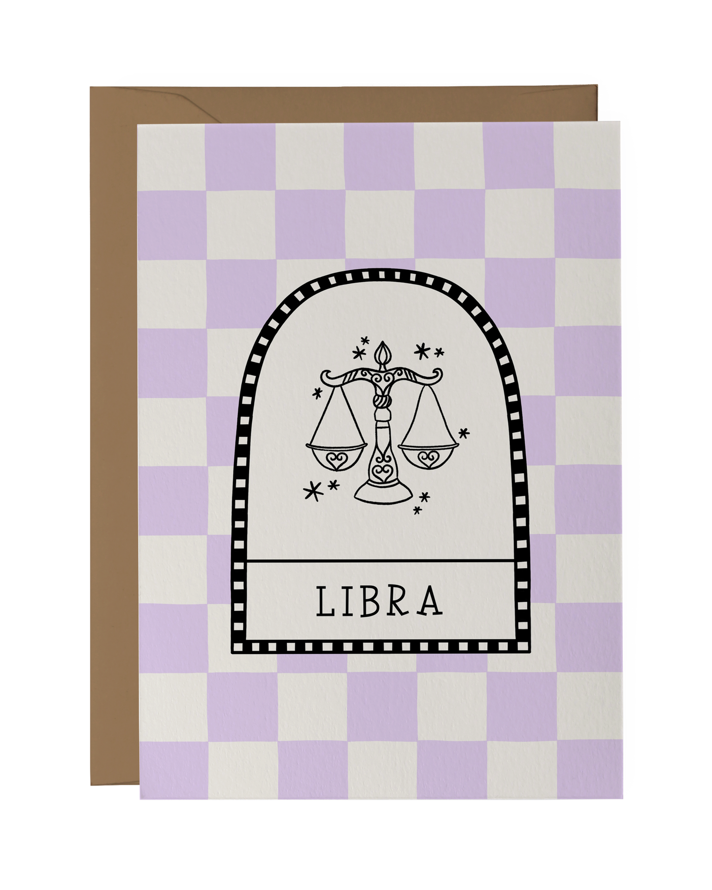 Libra Zodiac Star Sign Birthday Card