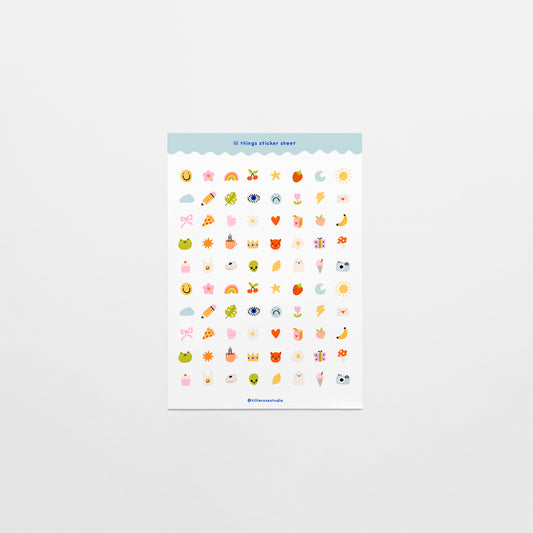 Lil Things Clear Vinyl Sticker Sheet