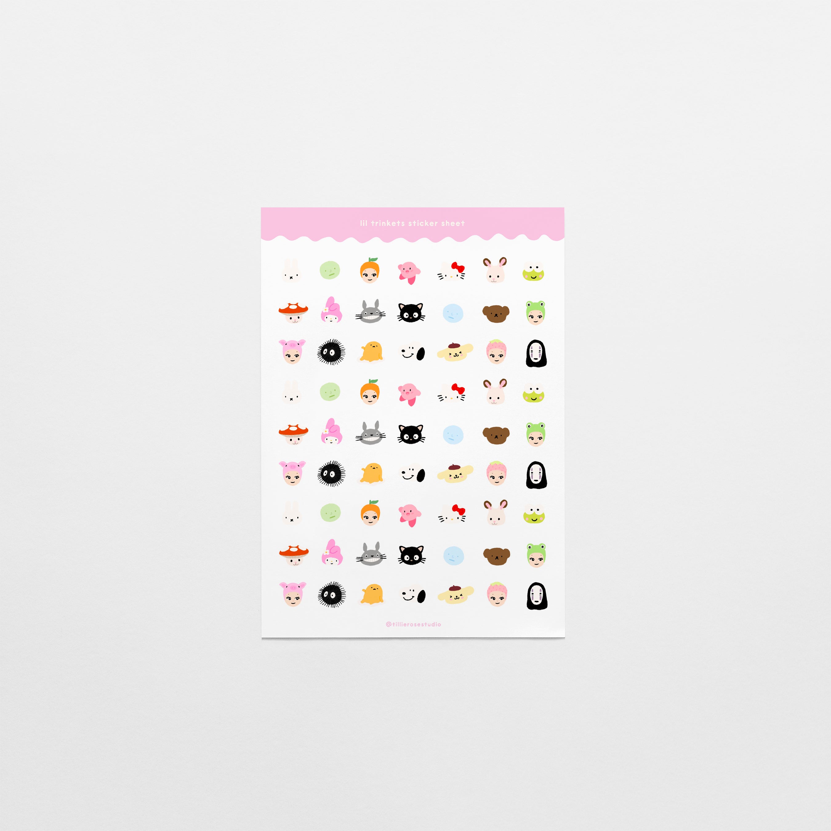Lil Trinkets Clear Vinyl Sticker Sheet – Tillie Rose Studio