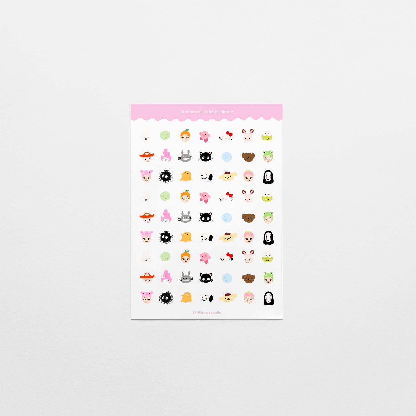 Lil Trinkets Clear Vinyl Sticker Sheet