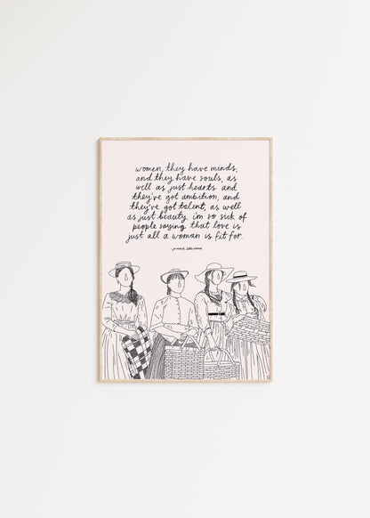 Little Women Quote Print