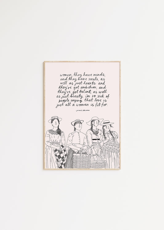 Little Women Quote Print