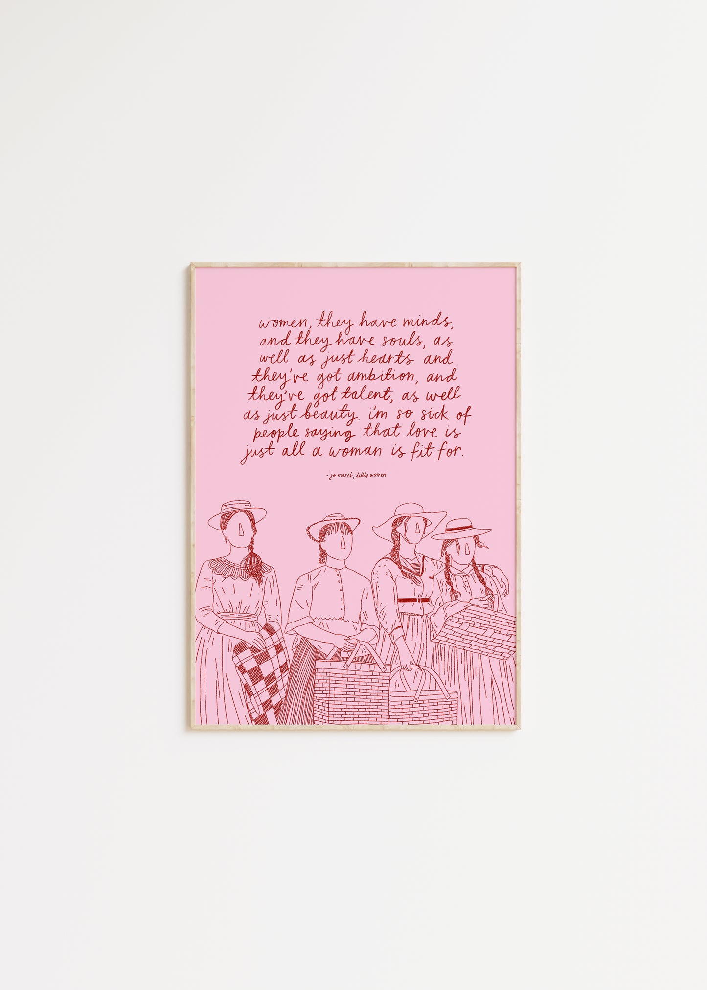 Little Women Quote Print