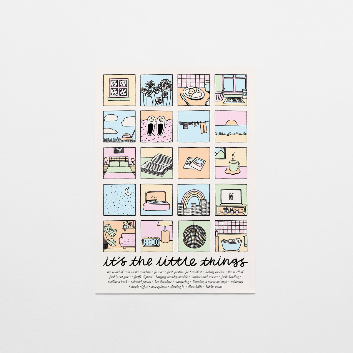 It's The Little Things Postcard