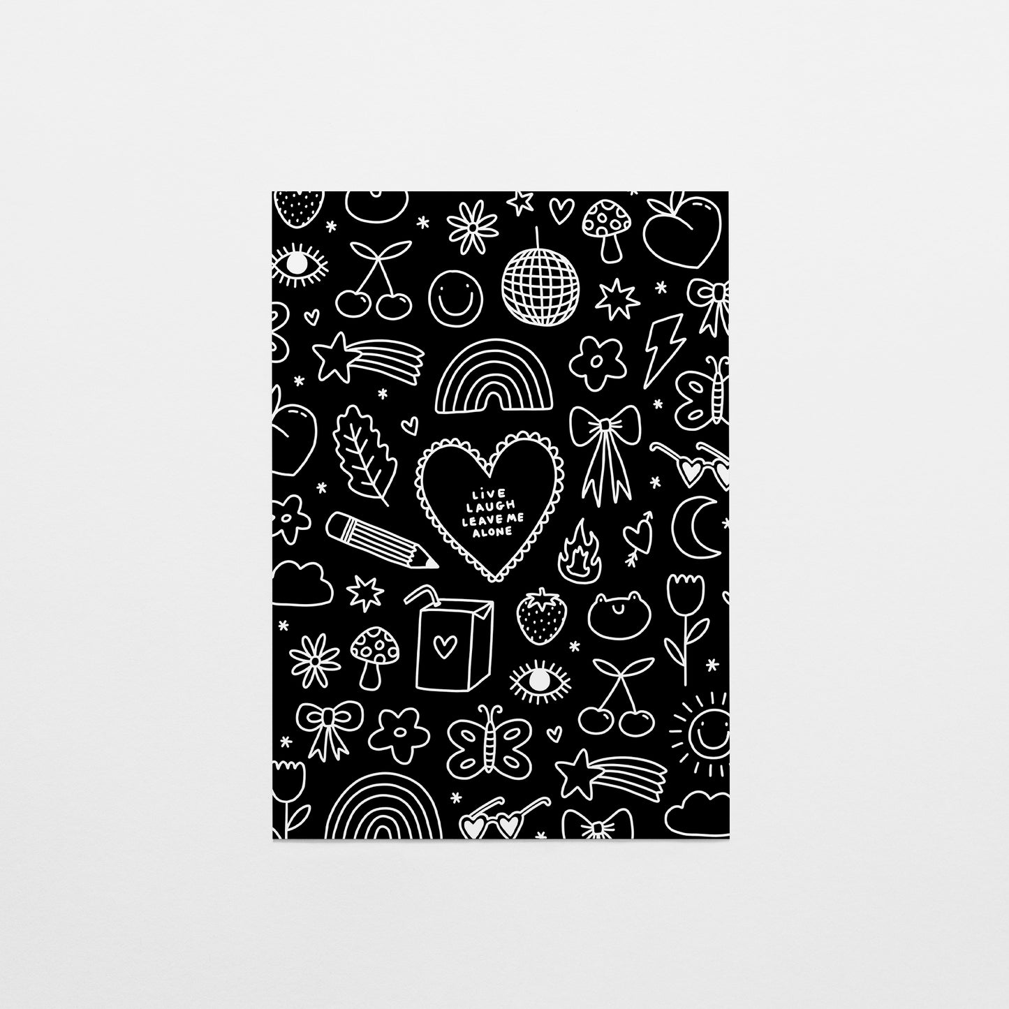 Live Laugh Leave Me Alone Postcard